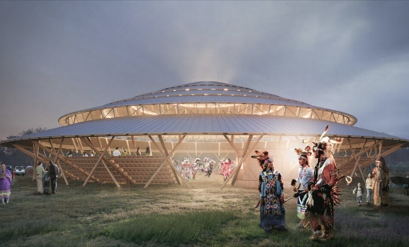 The Muscowpetung powwow structure is designed to strengthen traditions, celebrate culture and encourage community members to pass along knowledge to future generations. (Provided images)
