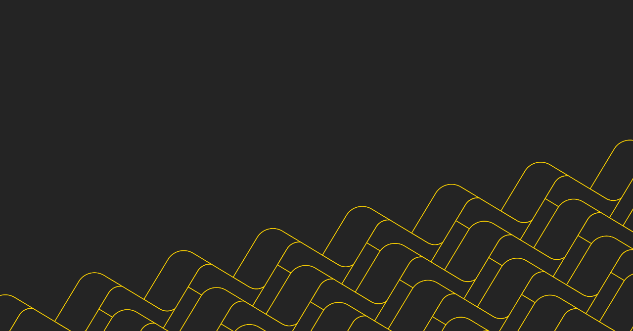 Black graphic background with yellow geometric lines in bottom right corner.
