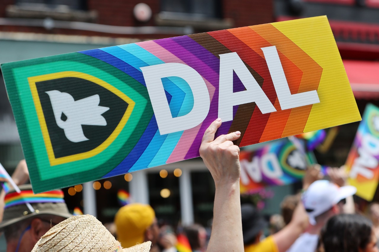 Dal sign at Pride Parade