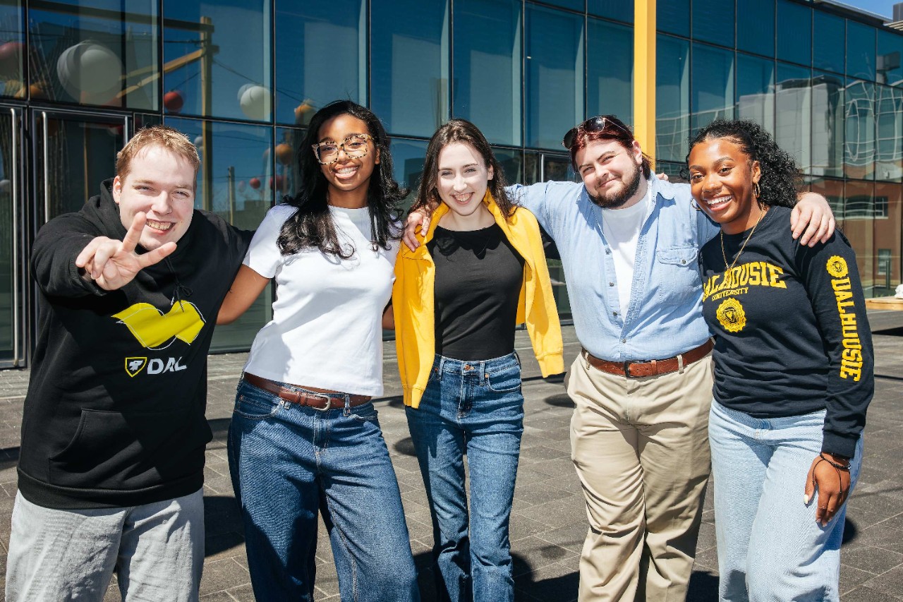 Five students in Dal gear