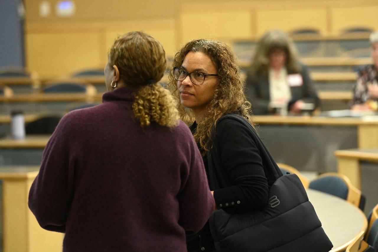 Michelle Williams and Melisa Marsman converse during the 2026 ANS Archival Gathering