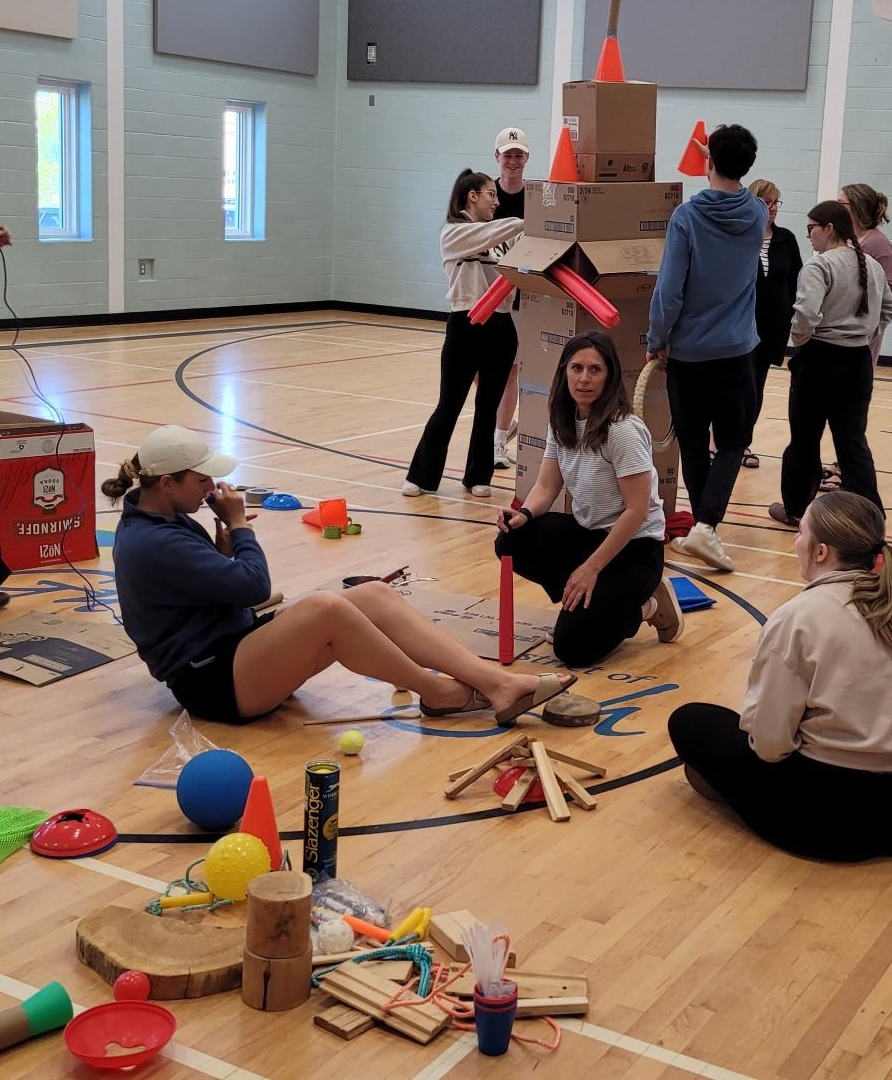Students in Guysborough participate in an activity for NS Engagement Day.
