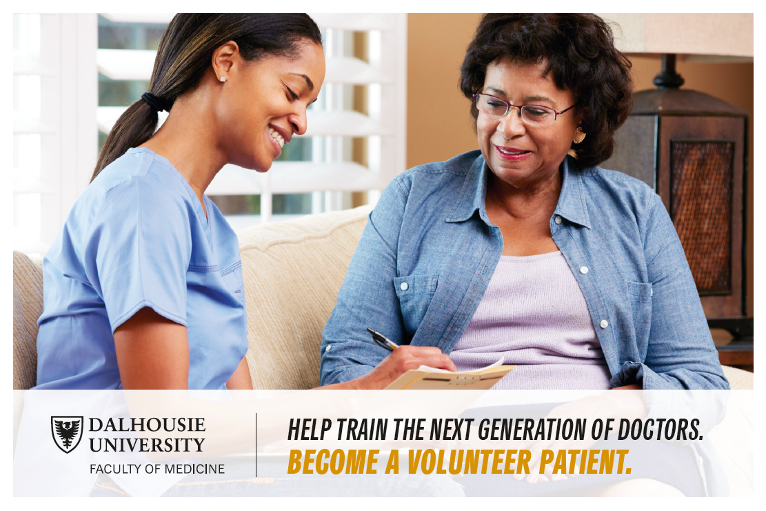 A health worker with a patient in their home.
