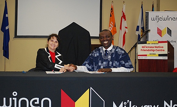 Representatives from the Mi’kmaw Native Friendship Society - Wije’winen Health Centre and the Department of Psychiatry at Dalhousie University and Nova Scotia Health Central Zone announced a new partnership in early January. (Submitted photos)