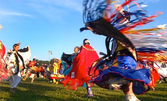Photo of dancers courtesy the 2023 NAIG.