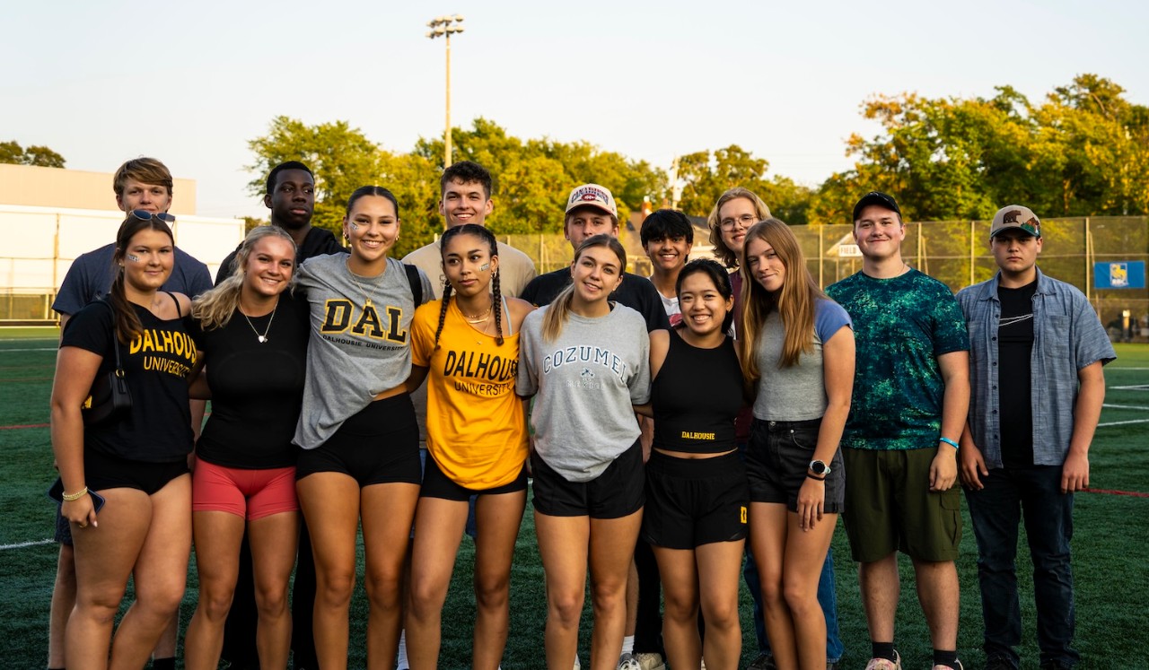 Students on Wickwire Field for Capture the Flag