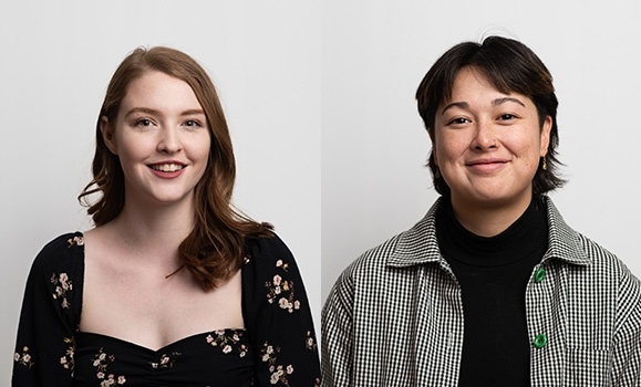 Portrait of Caleigh Wong and Chantel Findlay.