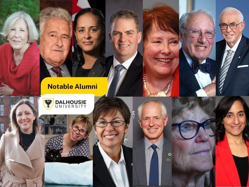 A collage of notable Dal alumni.