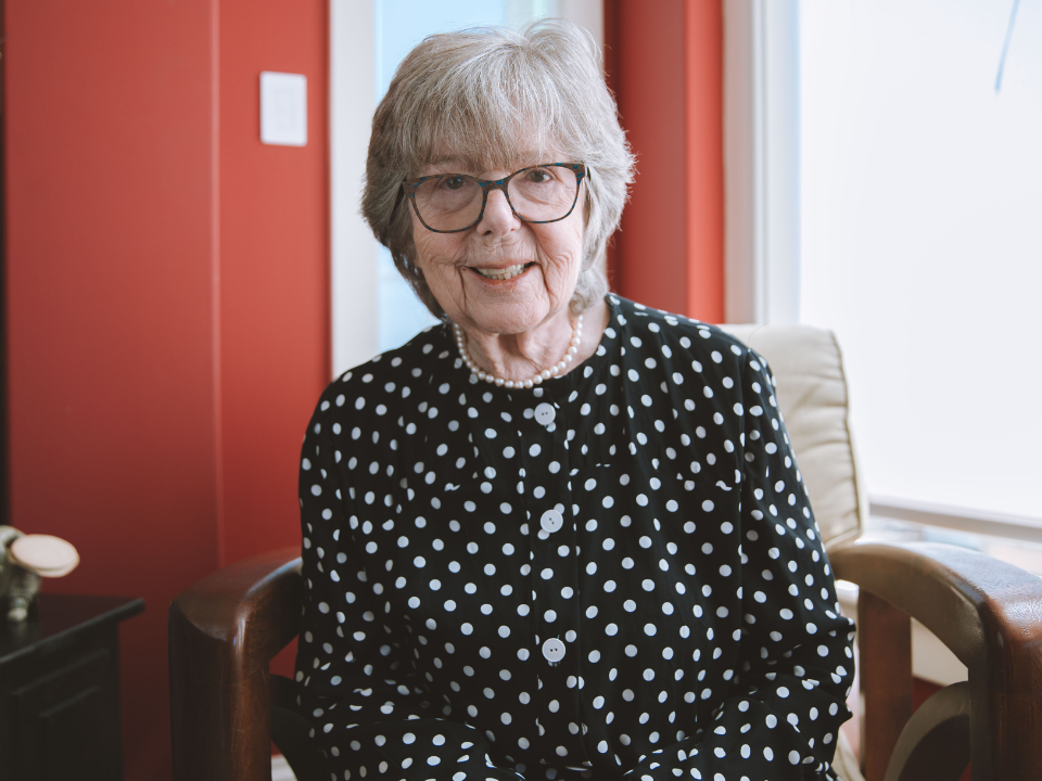 Dr. Margaret Oulton (PhD’75), inaugural Golden Eagle Lifetime Achievement Award recipient
