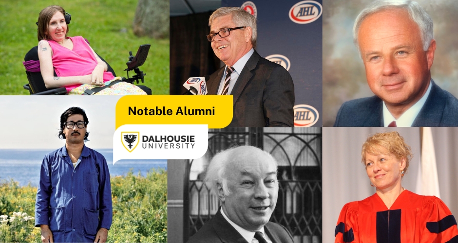 A collage of notable Dal alumni.