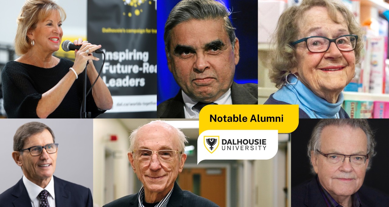 A collage of notable Dal alumni.