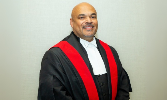 Perry Borden portrait in judge's robe