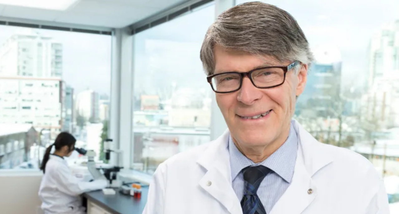 Medical innovator Dr. Allen Eaves stands in a laboratory at Vancouver-based STEMCELL Technologies.