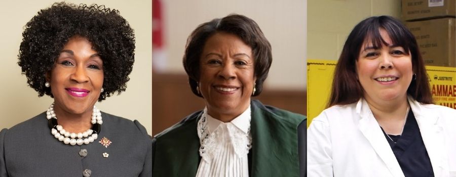 Collage of portraits with Mayann Francis, Corinne Sparks and Kona Williams.