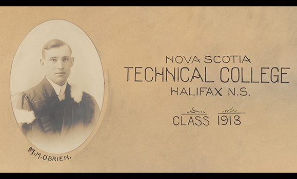 An archival graduation photo of a man.