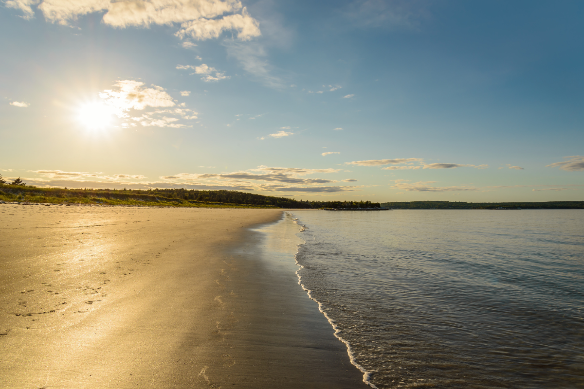 Scenic Nova Scotia beach.