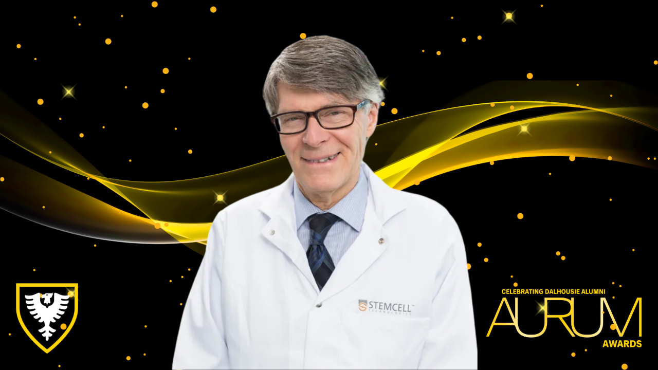 Dr. Allen Eaves portrait for Aurum Awards video