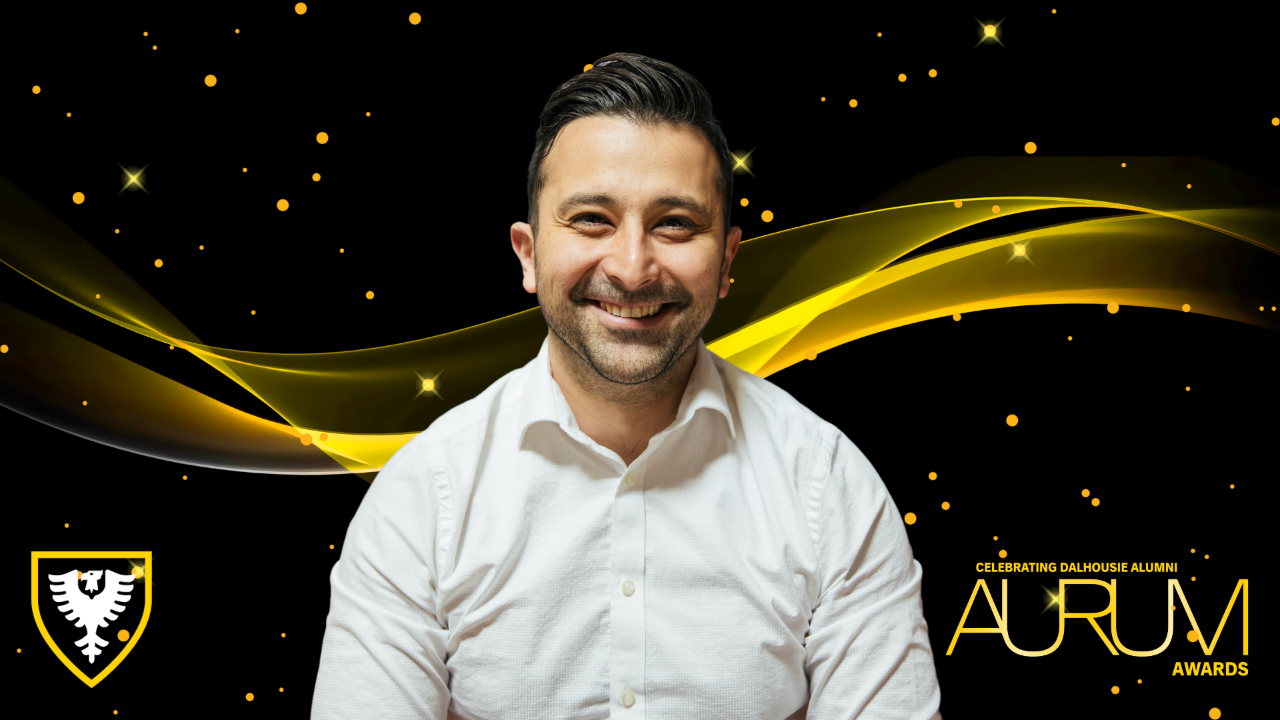 Arad Gharagozli portrait for Aurum Awards video