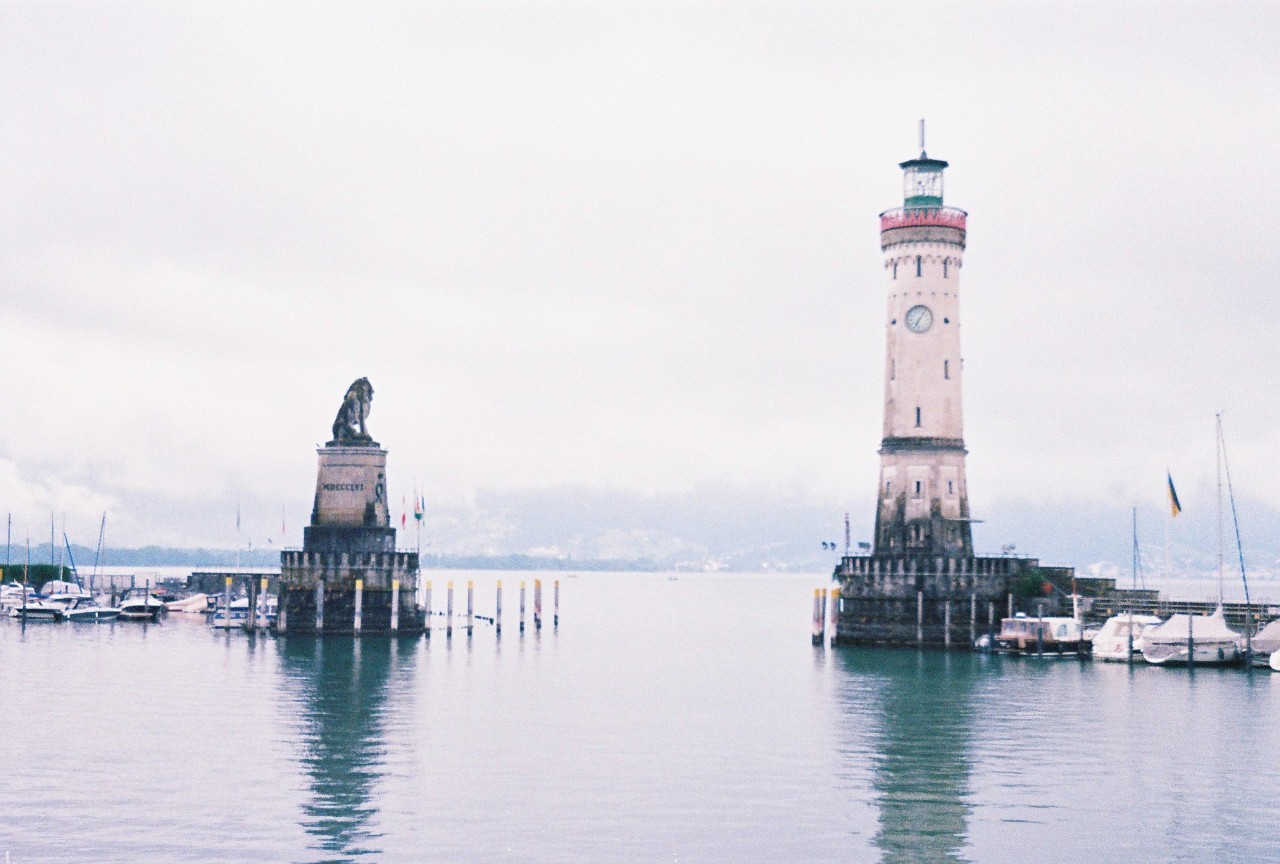 A scenic view of Lindau Island in Germany.