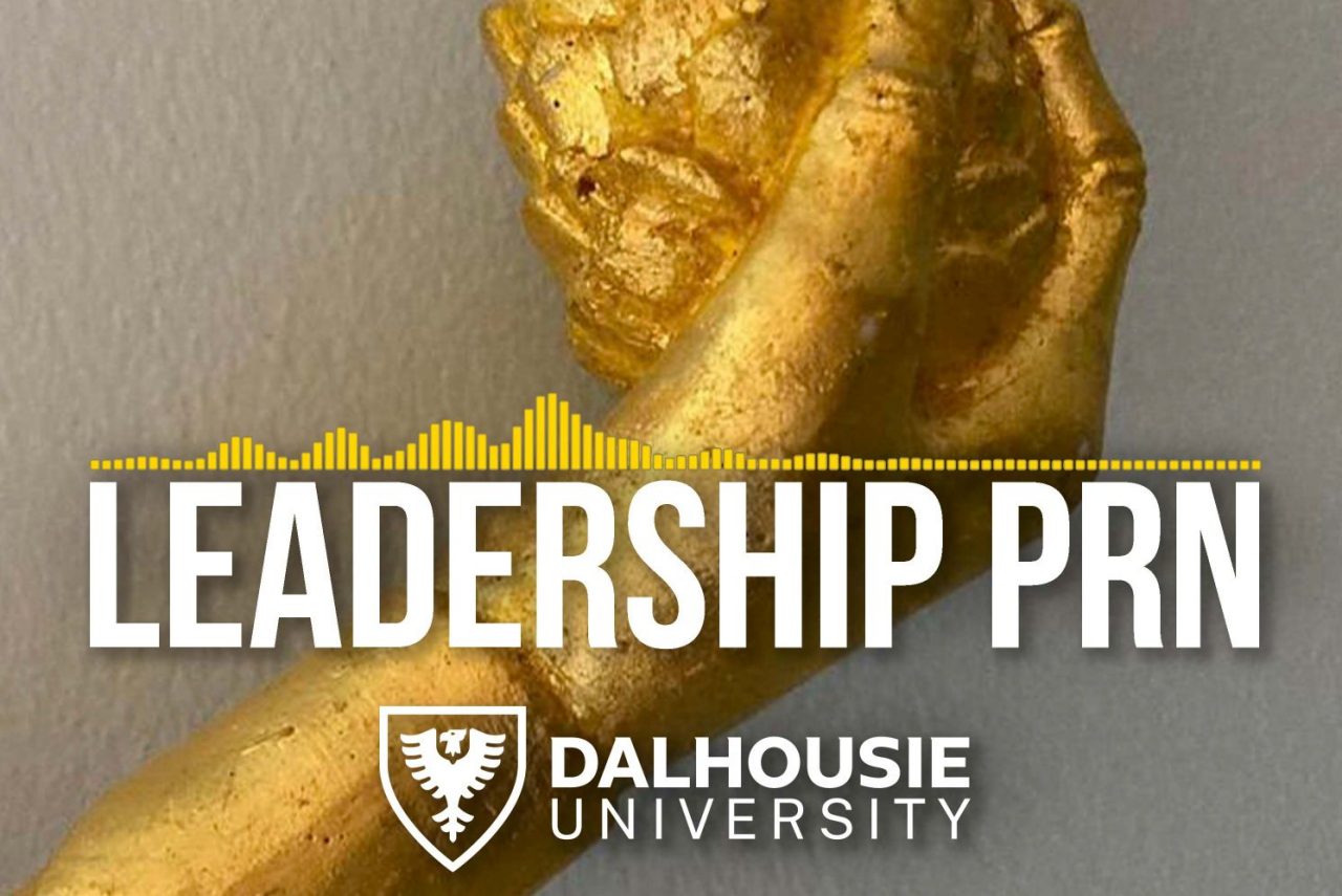 Leadership PRN podcast promotional graphic.