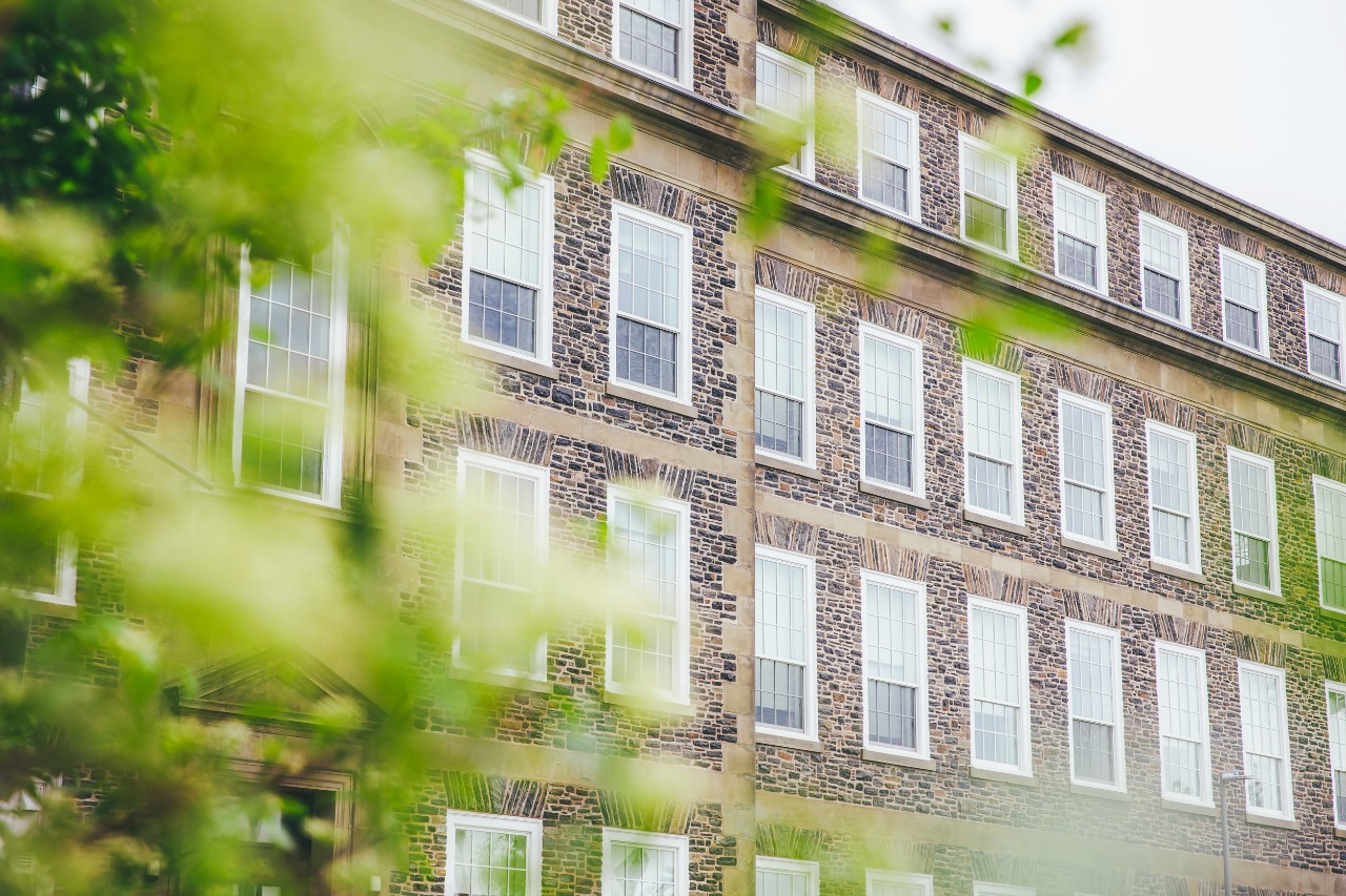The exterior of the Henry Hicks building on the Studley Campus