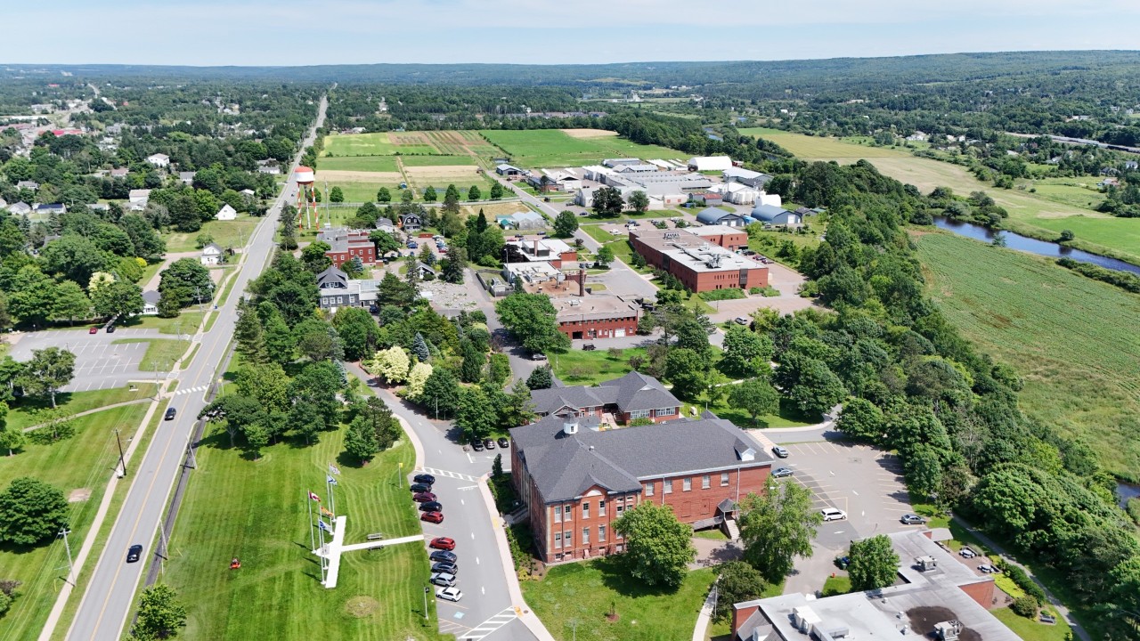 aerial view of Truro campus