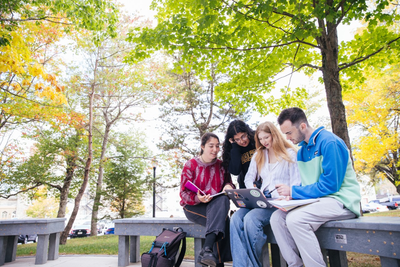 Students at Dalhousie on campus