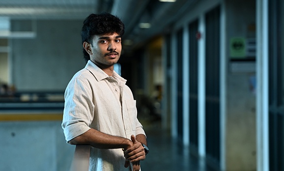 Computer Science student Sai Redrowtu