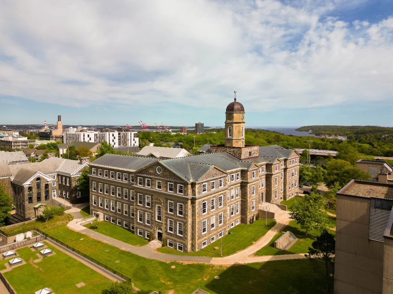 close up shot of Dalhousie hall way