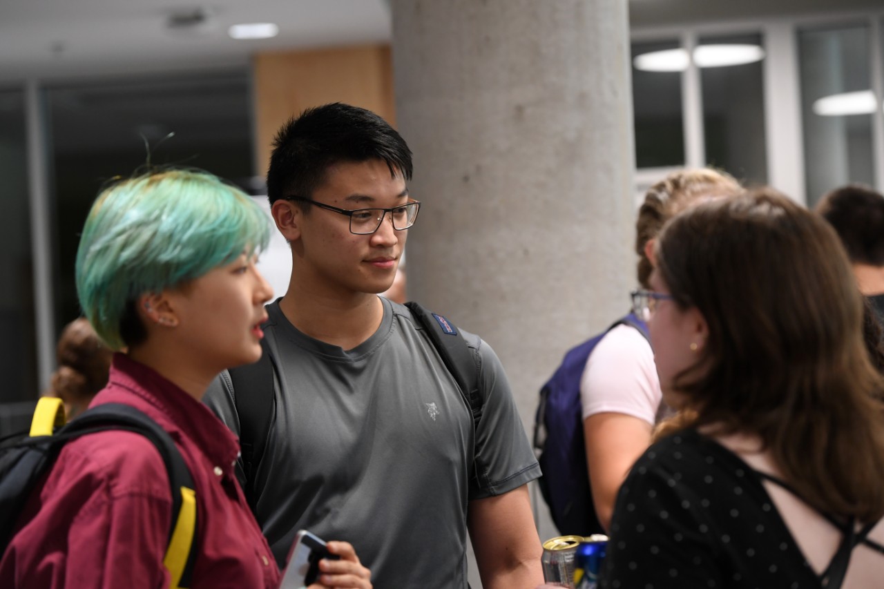 Students and faculty attend the Dalhousie Science welcome party