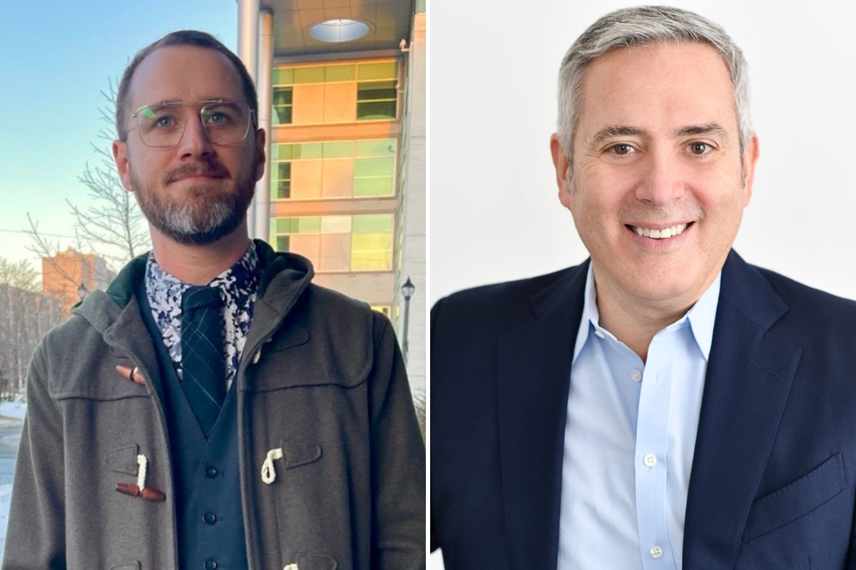 Portraits of Chris Edgett and Owen Sagness.