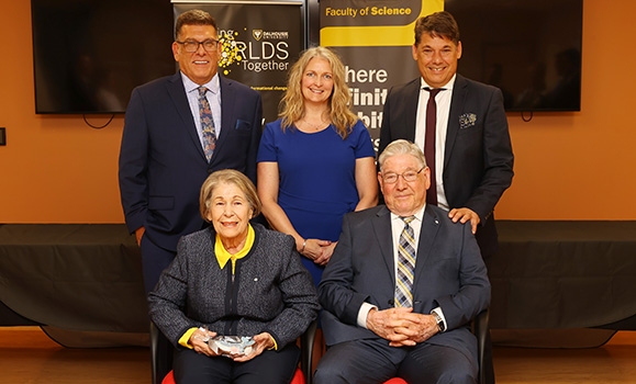 Garron family portrait at the event.