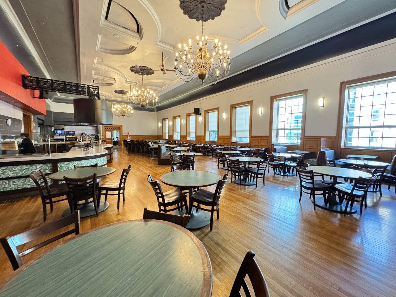 Howe dining hall tables