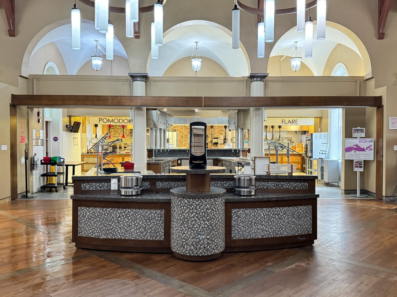 Upon entering, you are greeted with the made to order station, offering custom options