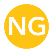 A round yellow icon with NG indicating no gluten