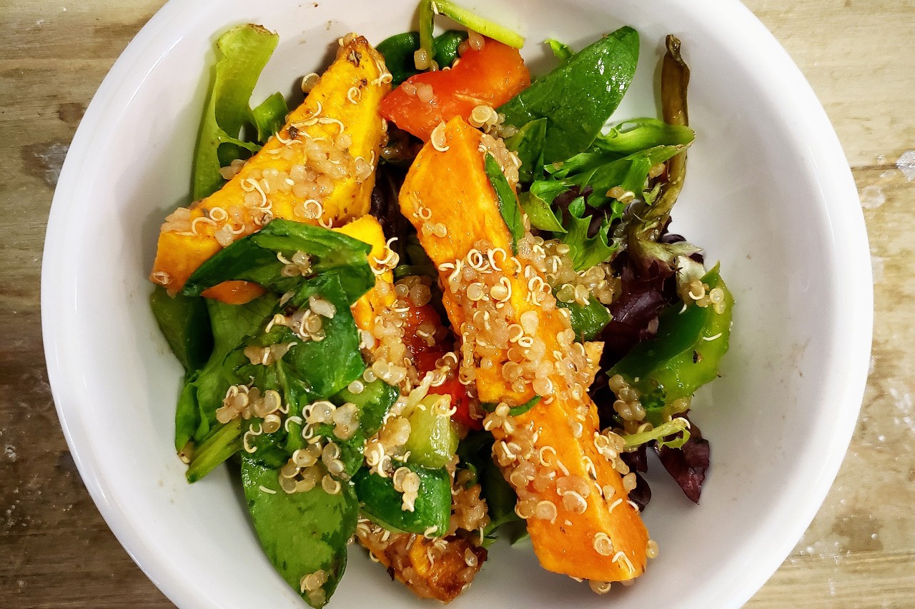 Sweet potato bowl wide