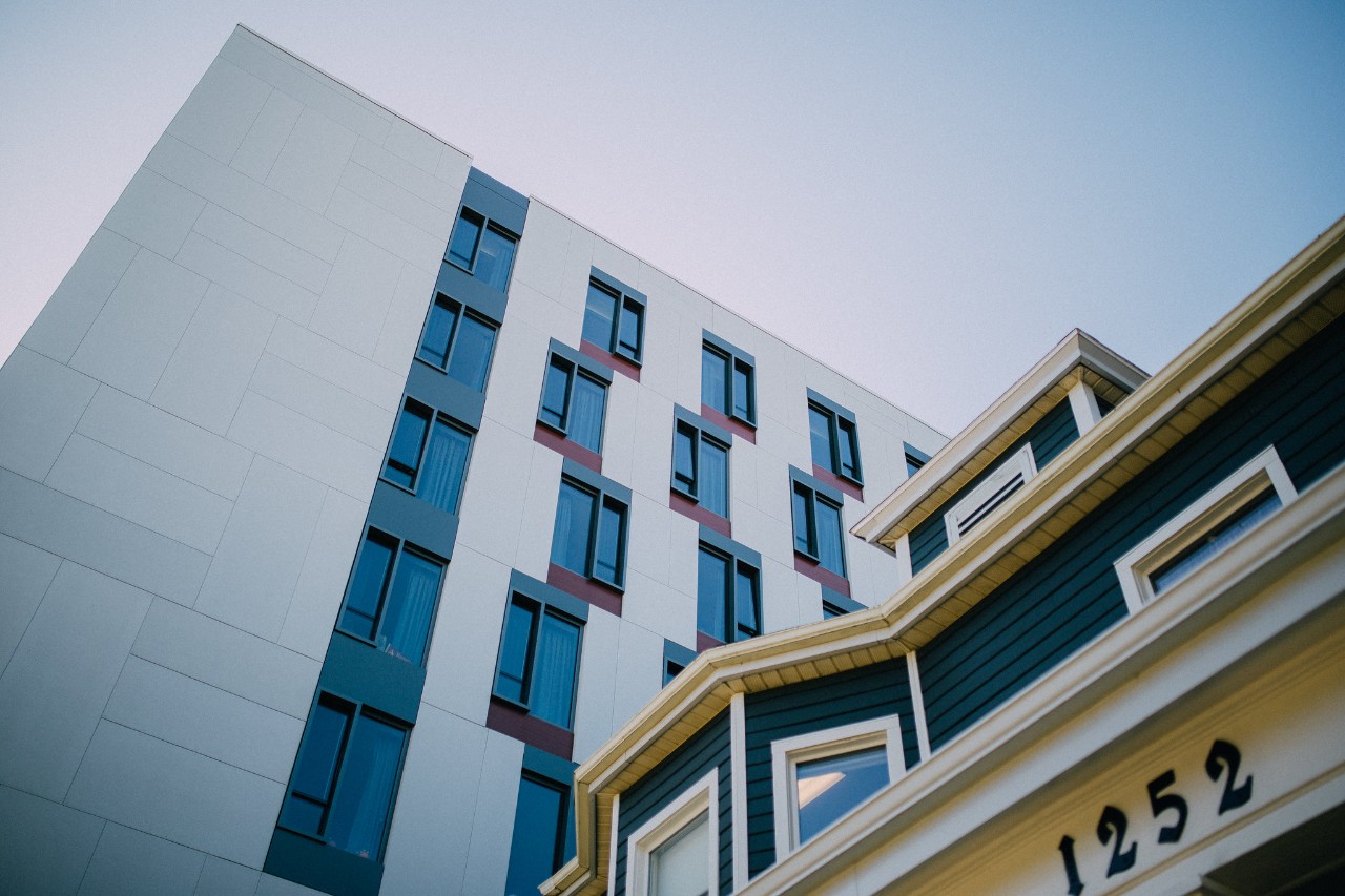 Abstract photo of LeMarchant Place Atrium