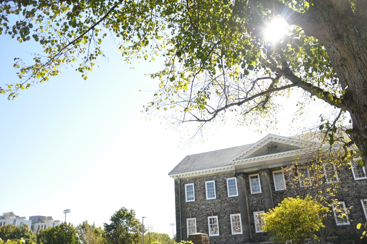 Studley campus on a sunny day