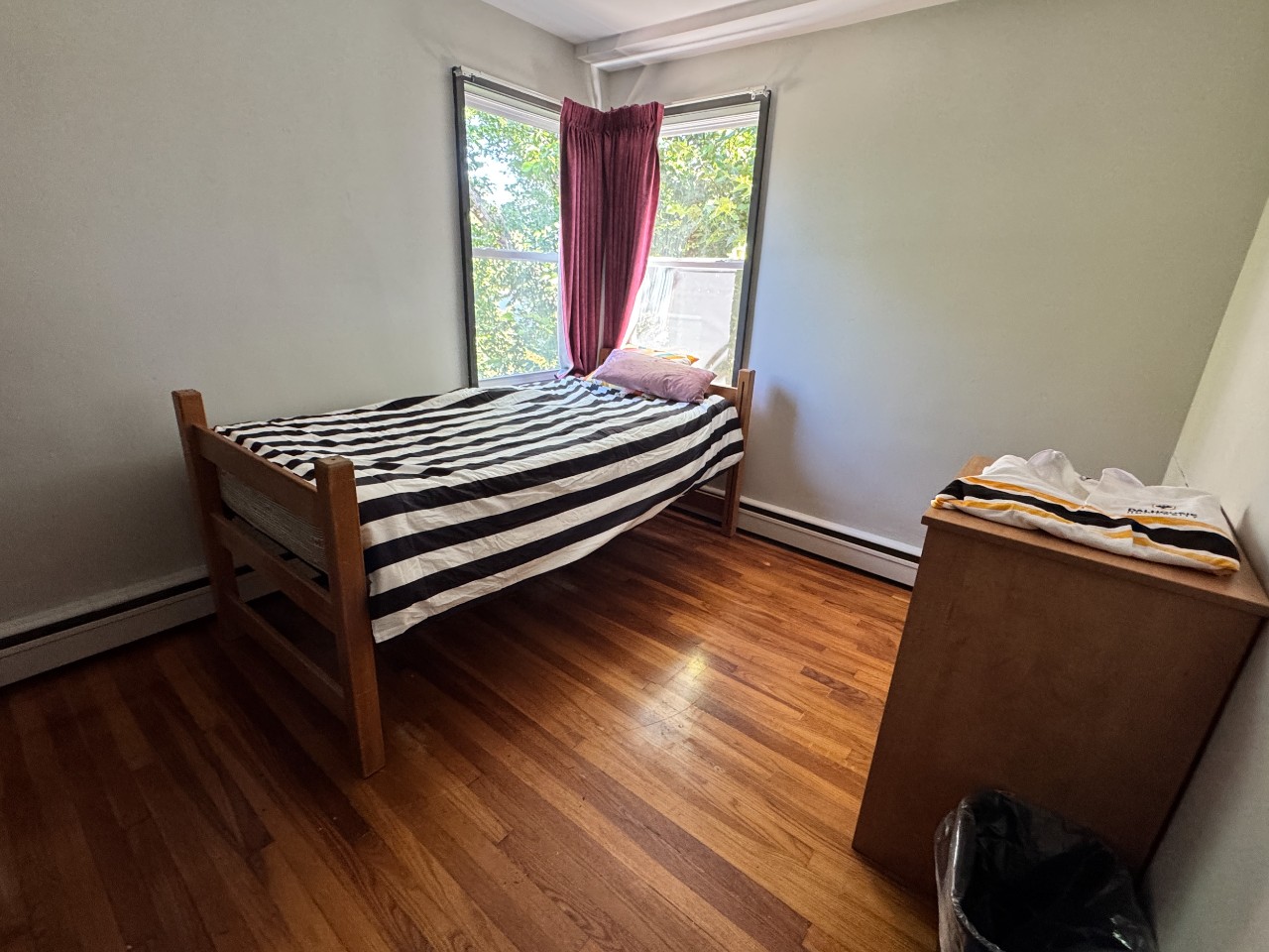 One of the bedrooms in a 3-bedroom apartment in Glengary