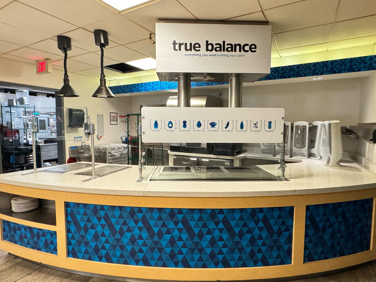 The True Balance station in Howe dining hall, for those with allergies
