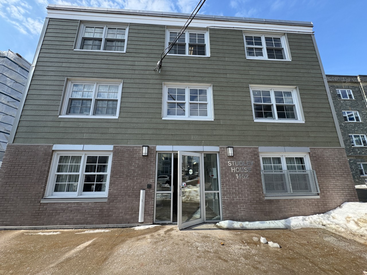 The front entrance of Studley House