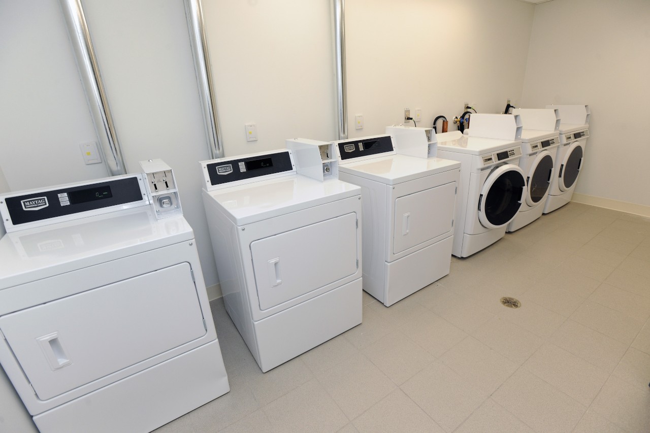 One of the laundry rooms in LeMarchant Place
