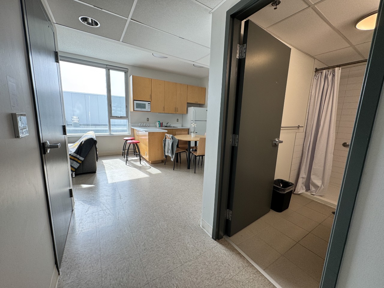 The entry area in a 4-bedroom suite in LeMarchant Place