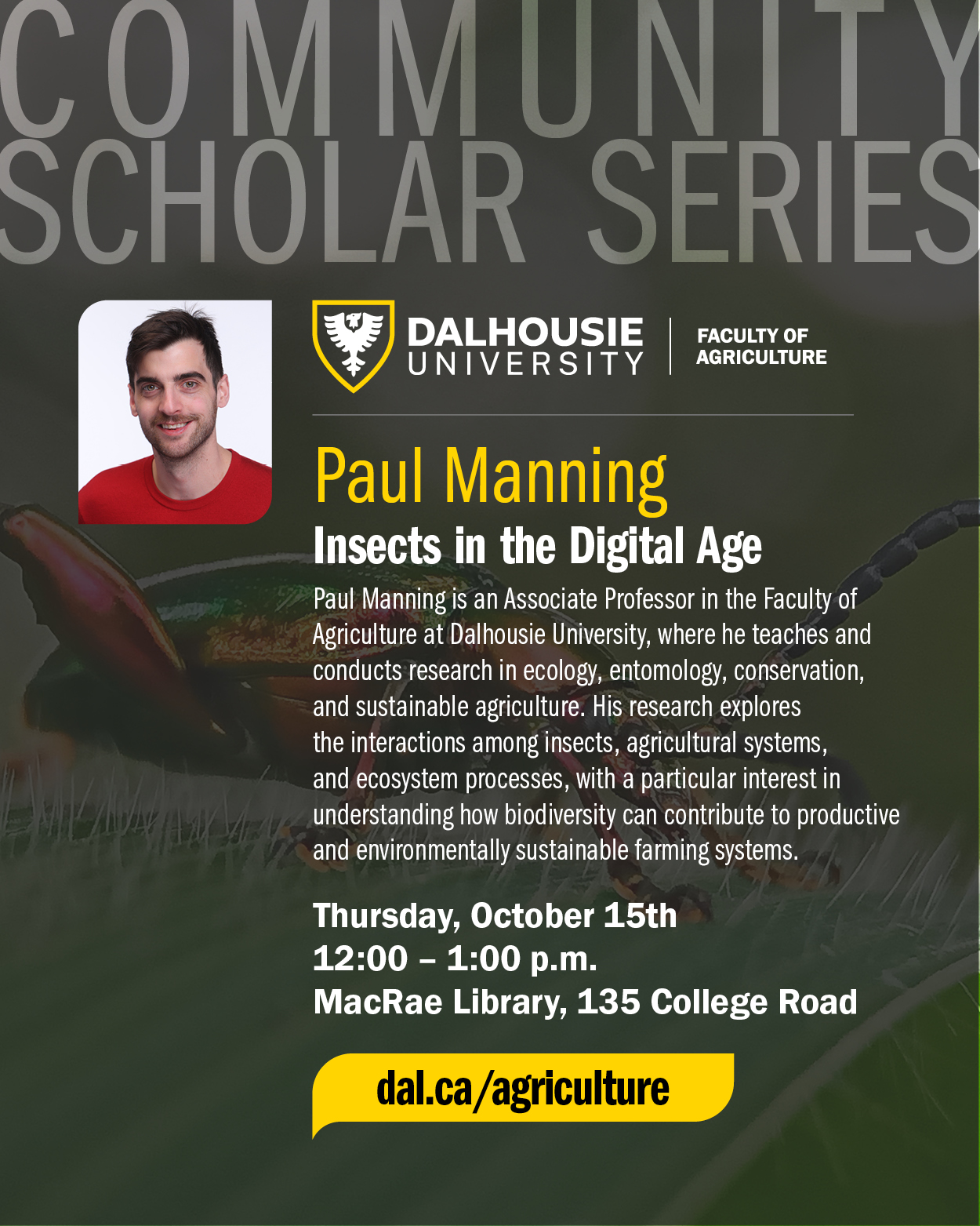 Paul Manning Community Scholar poster