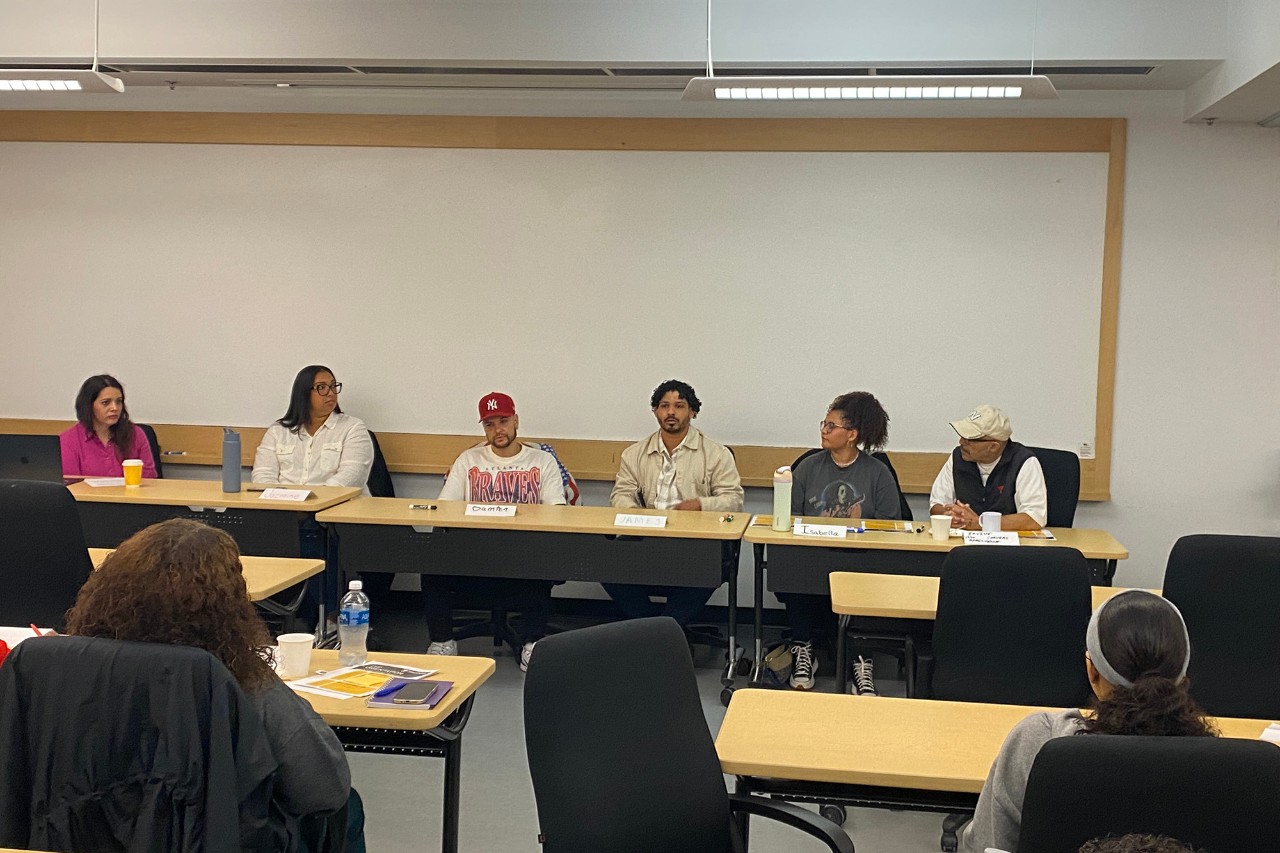 TYP alumni panel discussion with students at orientation