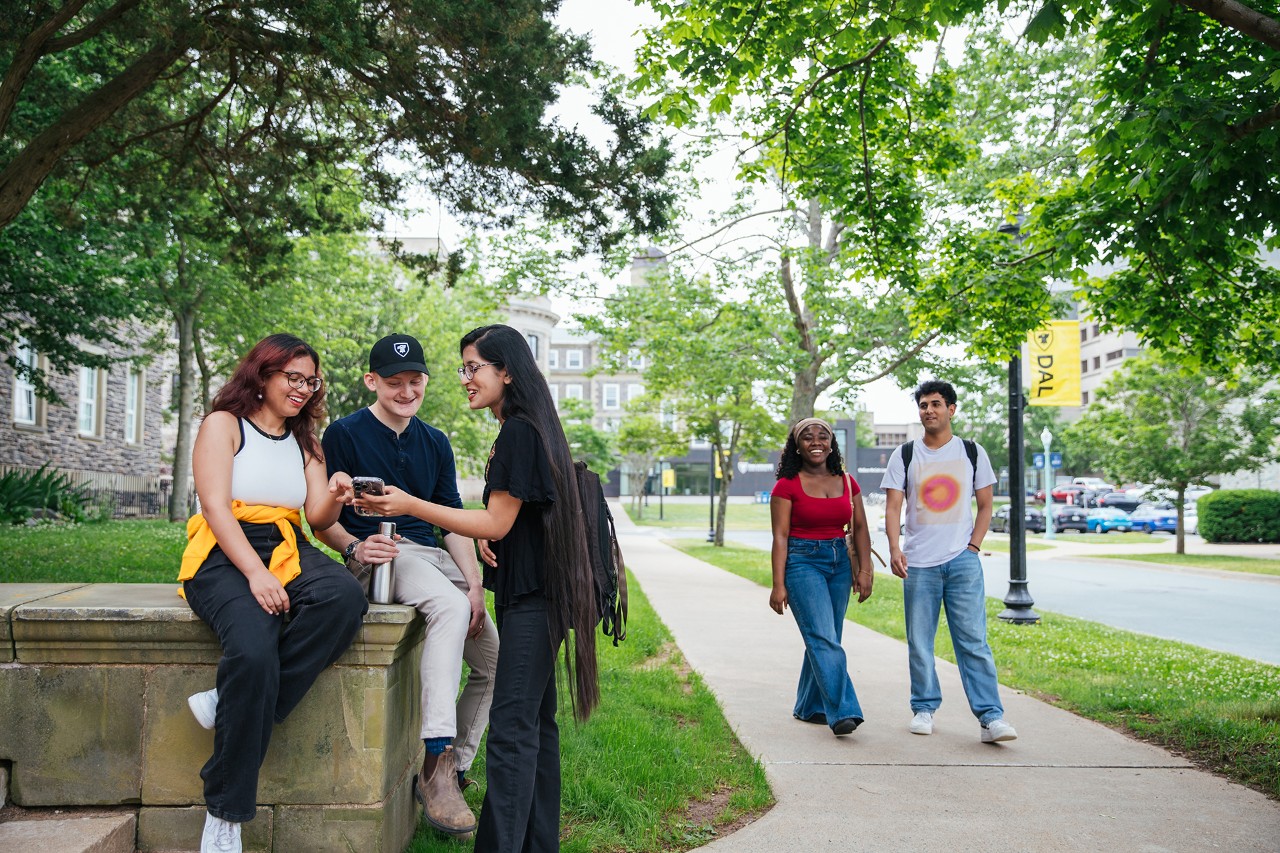 students on Halifax campus