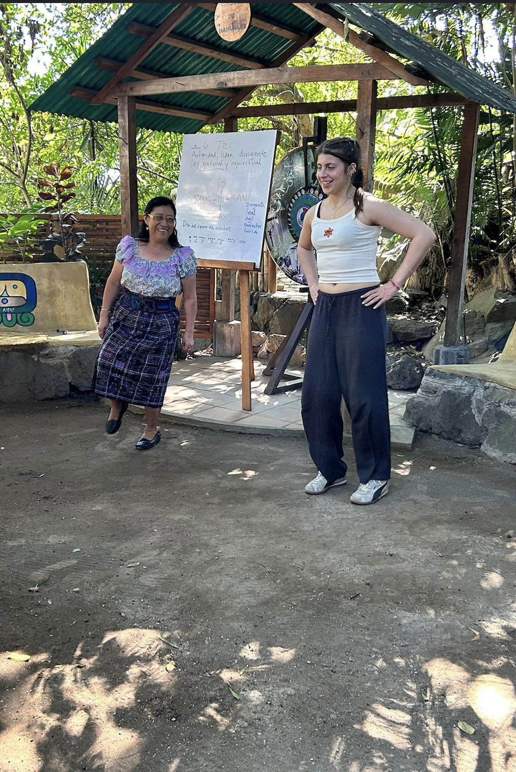 IDS student learning local culture in field trip to Guatemala 2026