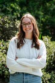 International Development Studies graduate student Caroline Scott outdoor headshot