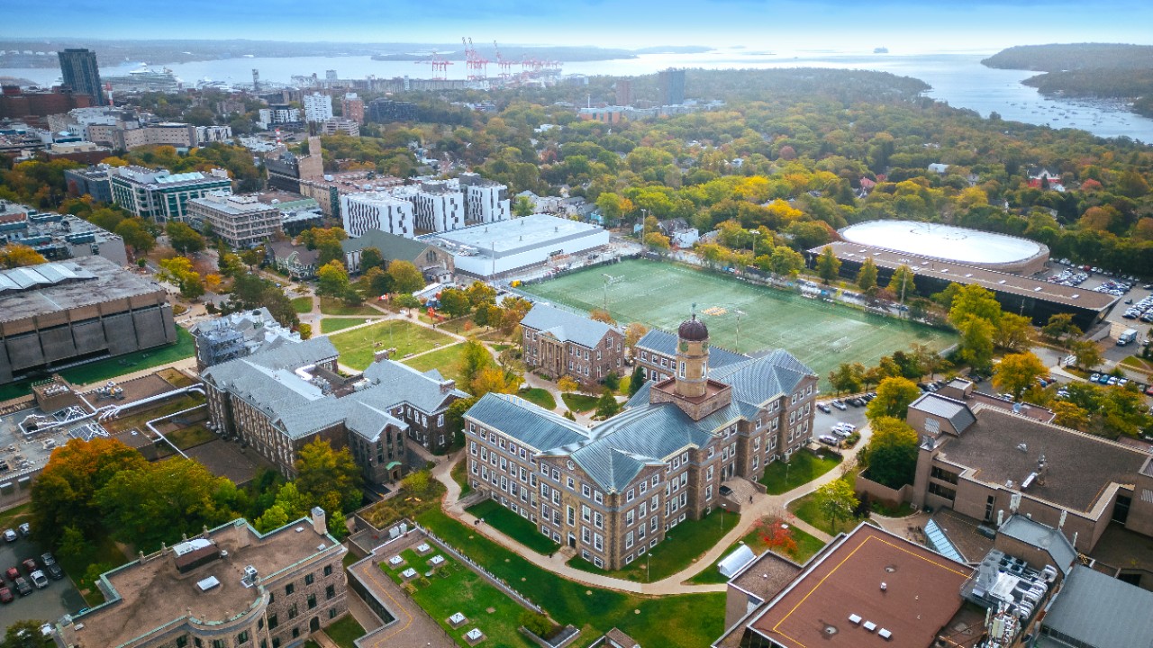 aerial view of Studley campus